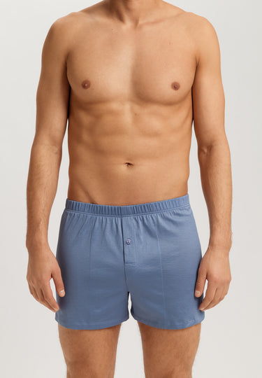 Cotton Sporty Knit Boxer With Button Fly | Dusky Aqua 73505-2586